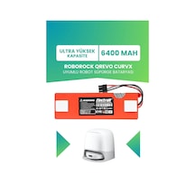 Roborock Qrevo Curvx Uyumlu Batarya 6400mah Robot Süpürge Bataryası Qrcx02-00