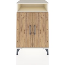 Hyperion Komodin 3 Raflı 2 Kapaklı 60x44x96 Aytaşı-çam Aytaşı