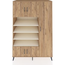 Kronos Dolap 11 Raflı 5 Kapaklı 132x59x195 Çam-çam/aytaşı Atlas Çam/aytası - Atlas Çam