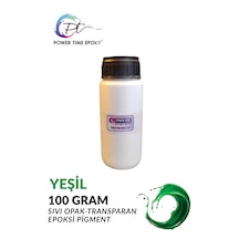 Opak & Transparan Sıvı Pigment Boya 100 Gram / Yeşil / Epoksi Için