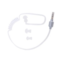 Suntek 3.5mm Mono Kulaklık Stereo Hava Tüp Mic Hafif Gümüş