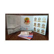 Osmanlı Padişahlar Serisi 9 Lu Set, No:1-9, Çil, Darphane Hatıra Bimetal Para