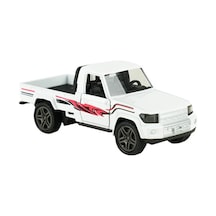 Die Cast Metal Çek Bırak Beyaz Kamyonet
