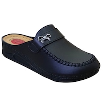 Stil Shoes Sera Kadın Anatomik Kapalı Terlik Ortopedik Yumuşak Poli Taban Anne Terlik 1503 Siyah