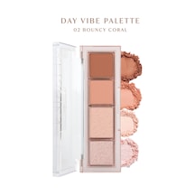Missha Day Vibe Yoğun Pigmentli Mat Ve Işıltılı Tonlar Barındıran 4'lü Far Paleti 2 Bouncy Coral