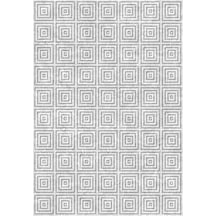 Çam Halı Gloria Td308 Gri Modern Desen Dokuma Saçaklı Kilim