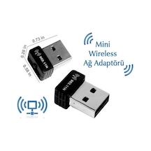 300 Mbps Mini Kablosuz (Wireless) Ağ Adaptörü-Pc USB Wi-Fi Alıcı