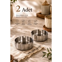 Porsima Etn-015 2 li Küllük 1,2 ml Kalınlık Metal Küllük