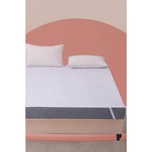 Mycey 200X220 Cm Sıvı Geçirmez Alez Çift Kişilik Alez Pamuk Alez Beyaz
