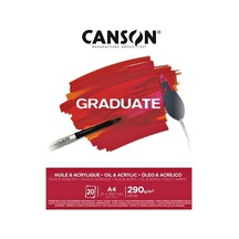 Canson Çizim Bloğu Graduate Yağlı Boya Ve Akrilik 20 Syf A4 290 Gr