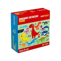 Doerkids Dinozorlar-Cretaceous Dönemi Mini Puzzle 40 Parça 4 Yaş