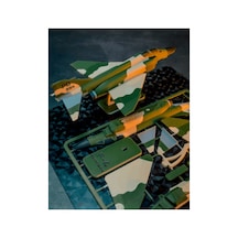 F-4 Phantom Iı Savaş Uçağı Model Kiti, Demonte Kendin Yap Dıy Askeri Havacılık Hobi Parçalı Oyuncak, Stantlı Ofis Ve Masaüstü Dekoratif Hediyelik Koleksiyon Eşyası 20x14 Cm