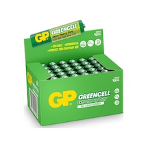 Batteries Gp24g Greencell R03/1212/aaa İnce Pil, 1.5 Volt, 40'lı Kutu, Yeşil/sarı/beyaz