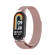 Xiaomi Smart Band 8 Omsy Krd-01 Metal Kordon-pembe