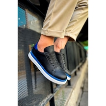 Ch979 Santoni Gbt Spor Erkek Ayakkabı Sıyah/mavı Sıyah/mavı Siyah - Mavi