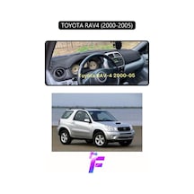 Toyota Rav4 2000-2005 Uyumlu Torpido Örtüsü Yansıma Önleyici Tam Koruma Hızlı Montaj K60 Siyah