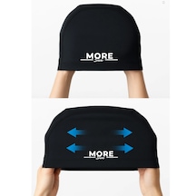 Likralı Bez Deniz Havuz Bonesi 3lü Siyah