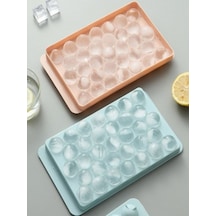 Küre Buz Kalıbı Kapaklı 33 Hazneli Yuvarlak Buz Kalıbı Kokteyl Sunum Buz Kalıbı 20x12 Cm Plastik Diğer