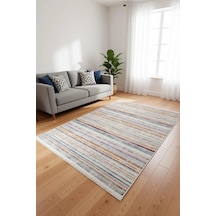 Blghome Dokuma Tabanlı Dijital Baskı Halı Blg3808 Krem - Renkli