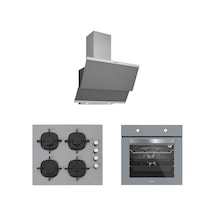 Silverline BO65E1S01 - CS5335S02 - 3420 Classy 60 Gri Ankastre Set