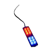 Polis Çakar Ip65 2835smd Kırmızı Mavi Flaş Strobe Işıklar Aydınlatma Oto Araba Motor 200lm Led Dc 12v 6w 12 Göz Led 2 Renk 104x26mm