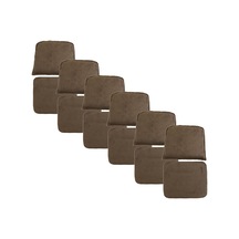 Knsz minder seti 6 lı mazlum kahve penye kumaş oturma ve sırt tel sandalyesi minderi bir arada