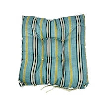 Pofuduk Ev Bahçe Teras İpli Sandalye Minderi 35x35 Cm D4 Çok Renkli