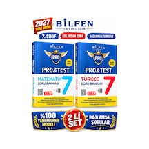 Bilfen 7.sınıf Protest 2027 Matematik-türkçe %100 Maarif Model Bağlamsal Soru Bankası Seti