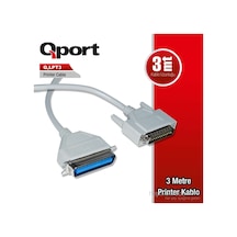 Qport Q-Lpt3 Paralel Yazıcı Kablosu 3 Metre