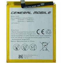 General Mobile Discovery Gm8d  Kalitesinde Batarya - G005 - 3075 Mah