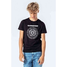 Tshirthane Rammistein Baskılı Unisex Çocuk Siyah Tshirt