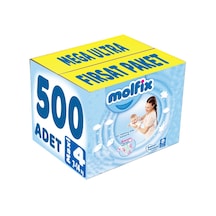 Molfix Bebek Bezi 4 Numara Maxi Mega Ultra Fırsat Paketi 500 Adet 5'li