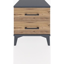 Hyperion Komodin 2 Çekmeceli 44x44x48 Antrasit-çam Antrasit