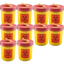 Tıbbi Atık Kovası 1.3 Lt 10 Adet. Tıbbi Atık Kutusu 1.3 Lt 10 Ade