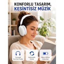 Katlanabilir Bluetooth V5.0 Kablosuz Kulaklık 400 Mah, Gürültü Azaltma Yeni Nesil - Lisinya