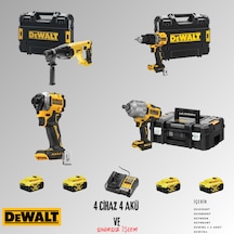 Dewalt DCH133NT + DCD805NT + DCF850N + DCF964NT 4 Adet 5 Amper Akü + Şarj Aleti Set