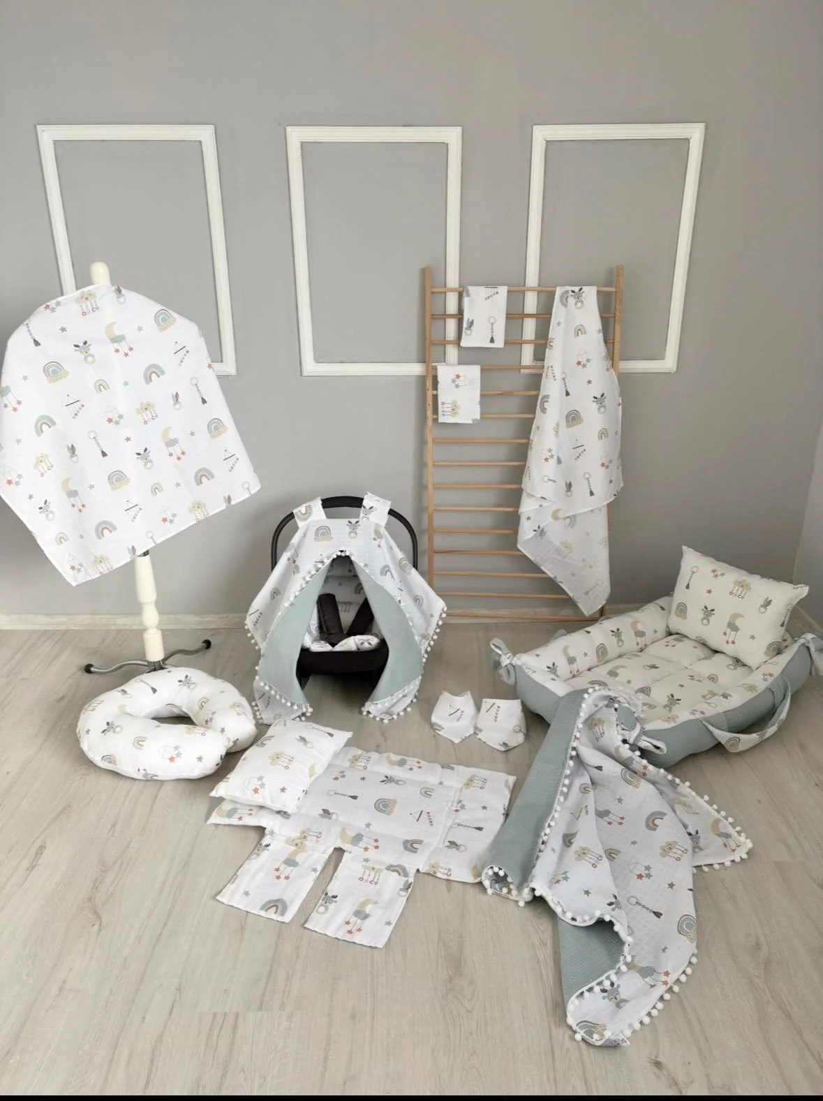 14 Parça Çift Katlı Set