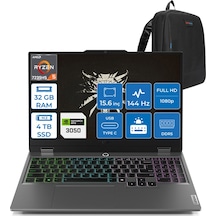 Lenovo LOQ 15ARP9 83JC000QTRF11 R5-7235HS 32 GB 4 TB SSD 6 GB RTX3050 15.6" Free Dos Dizüstü Bilgisayar + Zetta Çanta