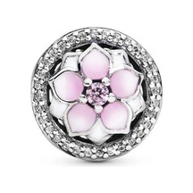 Nur Silver Pembe Manolya Gümüş Charm Nur-bl00046