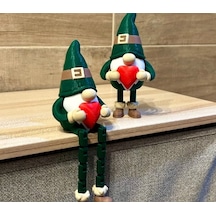 Eklemli Kalpli Gnome Figürü - 3d Yazıcı Hareketli Bacaklı Cüce - Sevgililer Günü Hediyesi - Dekoratif Raf Süsleyici Biblo