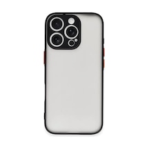 Newface Apple İphone 16 Pro Max Kılıf Montreal Silikon Kapak - Siyah