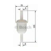 Bosch 0450904058 Webasto Yakıt Filtresi F4058 Şeffaf Universal Küçük Tip