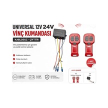 Universal Vinç Kumandası Kablosuz Çifttir 12/24v