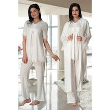 Angbutik Effortt 5034 Sabahlıklı Lohusa Pijama Takımı