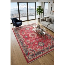 Dekoratif Halı Kaymaz Taban Leke Tutmaz Yıkanabilir Kilim Özel Ölçü Salon Halısı 3026-3