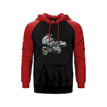 Bmw R1200rt Kırmızı Renk Reglan Kol Kapşonlu Sweatshirt Kırmızı
