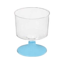 Ayaklı Shot Bardağı Mavi 50 Ml - 6 Adet