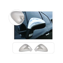 Peugeot 207 Uyumlu 2006-2012 Krom Ayna Kapağı 2 Parça Paslanmaz  Çelik