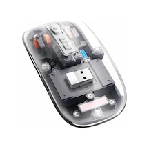 Kablosuz Mouse Fare Şarjlı Bluetooth Wireless Çift Modlu Sessiz Mh-hs6093-1840
