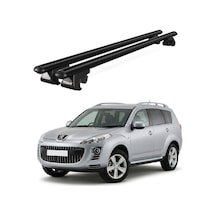 Venüs Peugeot 4007 2008-2012 Uyumlu Siyah Ara Atkı Port Bagaj Tavan Barı